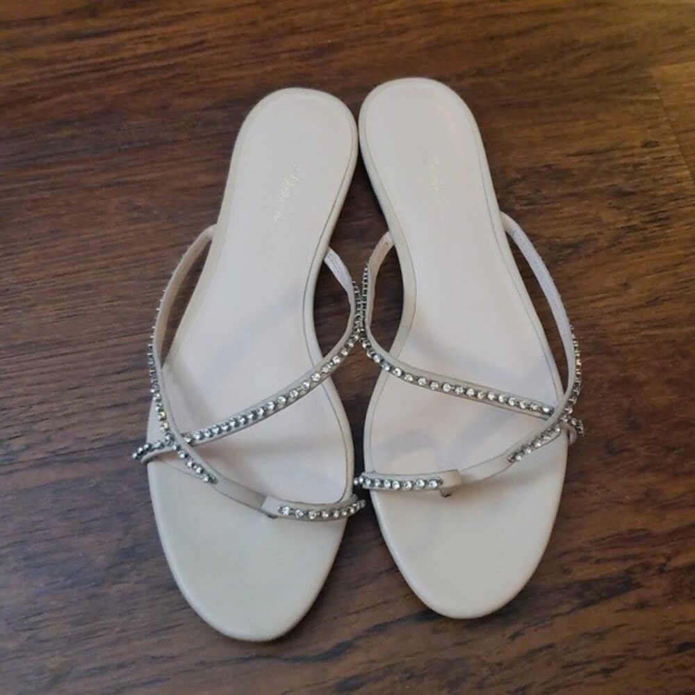 NWT 3.1 Phillip Lim Nude Chic Feminine Crystal Embellished Sandals Size 39.5